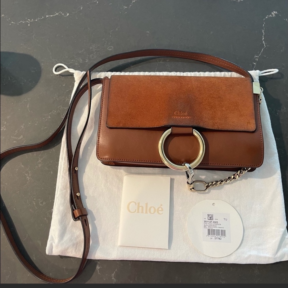 Almost new Chloe Faye leather shoulder bag